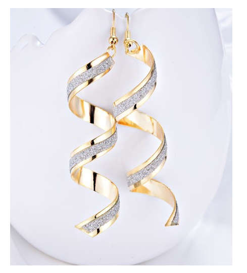 Fantastic High Fashion Newly Imported with Silver Glitter Earrings