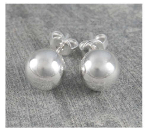 Petite Yet Sexy -- SissyGirls-- 925 STERLING SILVER Ball Stud Earrings Imported Filled Jewellery