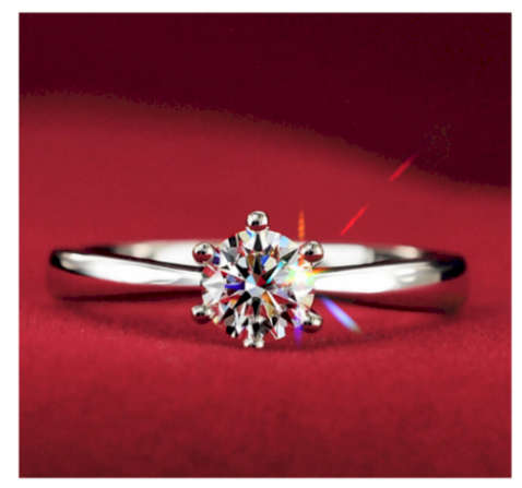 Popular 1.2ct Sim. Diamond Set in 925 Sterling Silver Imported Filled Ring