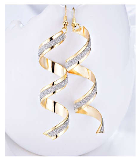 Fantastic High Fashion Newly Imported with Silver Glitter Earrings