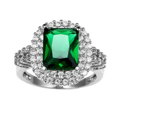 Gorgeous Sim Diamond & Peridot Imported Gemstone Ring