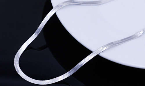 Elegant 925 Sterling Silver Imported Filled Neck Chain