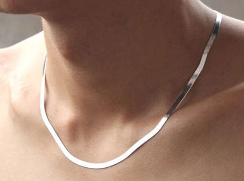 Elegant 925 Sterling Silver Imported Filled Neck Chain
