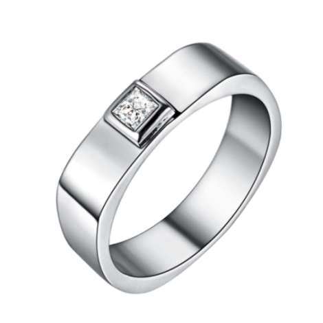 Amazing Sim Diamond Set in 925 Sterling Silver Ring Imported Filled Jewellery