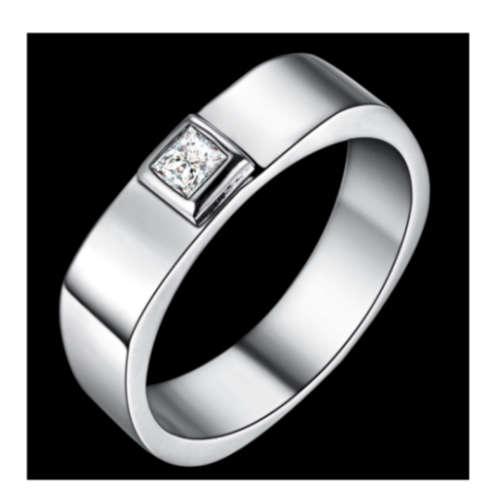 Amazing Sim Diamond Set in 925 Sterling Silver Ring Imported Filled Jewellery