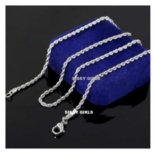 4mm 925 Sterling Silver(with 925 Marking) Imported Filled Rope Chain