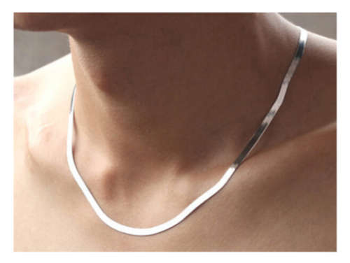 Elegant 925 Sterling Silver Imported Filled Neck Chain