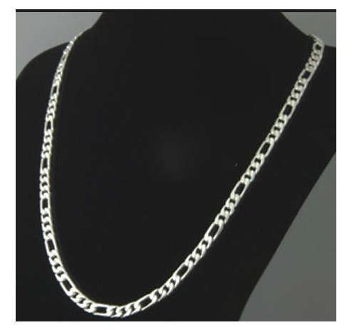 Quality Figaro Unisex 316L Stainless Steel 4mm Imported Neck Chain