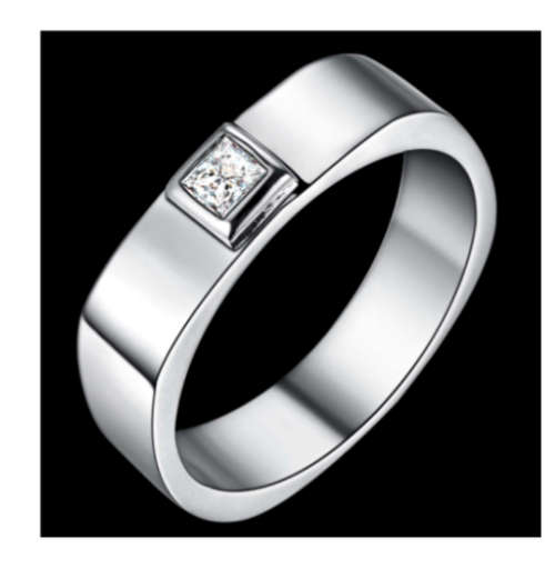 Amazing Sim Diamond Set in 925 Sterling Silver Ring Imported Filled Jewellery