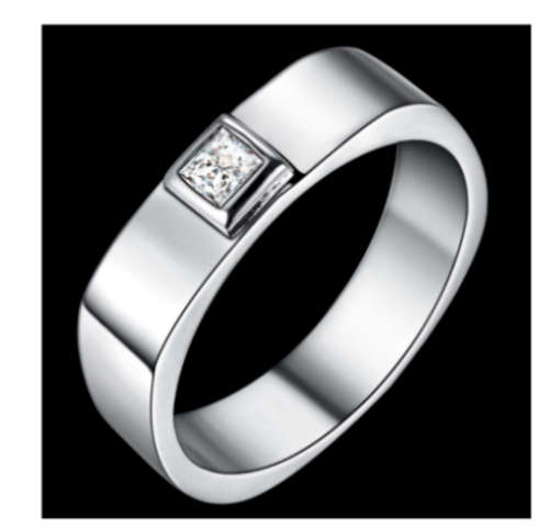 Amazing Sim Diamond Set in 925 Sterling Silver Ring Imported Filled Jewellery