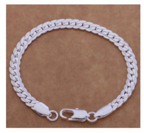 Exquisite 925 Sterling Silver Bracelet Imported Quality Filled Jewellery