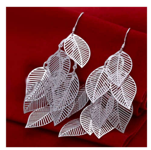 Elegant Dangling 925 Sterling Silver Earrings Imported Filled Jewellery