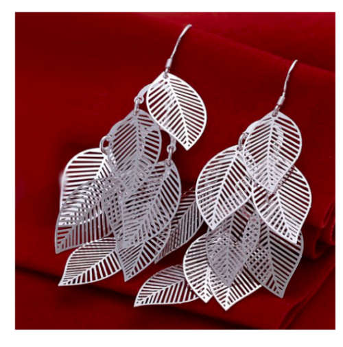 Elegant Dangling 925 Sterling Silver Earrings Imported Filled Jewellery