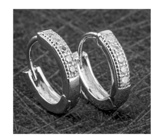 Dazzling Cr. Diamonds in 925 Sterling Silver Earrings Internationally Imported Filled Earrings