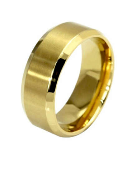 New Hot Unisex Glossy Wedding 316L Stainless Steel Imported Ring