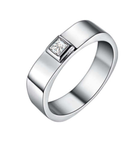 Amazing Sim Diamond Set in 925 Sterling Silver Ring Imported Filled Jewellery