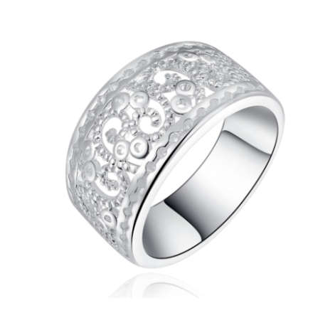 Attractive **New Arrival** 925 Sterling Silver Detailed Engagement/Wedding Band Imported Filled