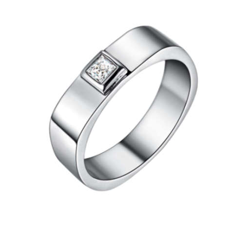 Amazing Sim Diamond Set in 925 Sterling Silver Ring Imported Filled Jewellery