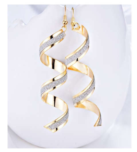 Fantastic High Fashion Newly Imported with Silver Glitter Earrings
