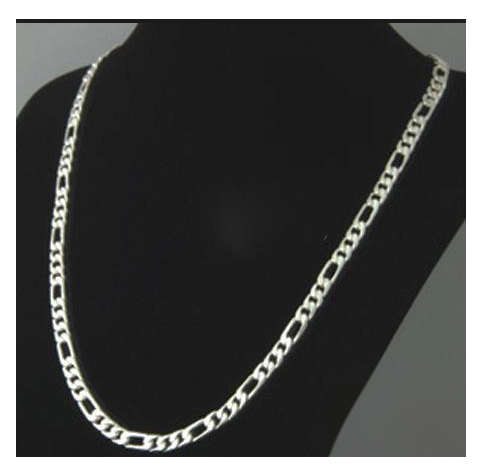 Quality Figaro Unisex 316L Stainless Steel 4mm Imported Neck Chain