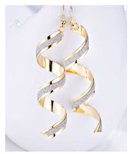 Fantastic High Fashion Newly Imported with Silver Glitter Earrings