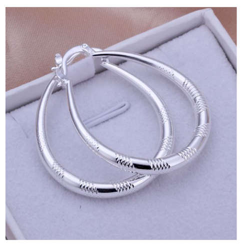 Sparkling 925 Sterling Silver Earrings Imported Filled Jewellery