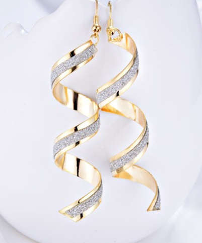 Fantastic High Fashion Newly Imported with Silver Glitter Earrings
