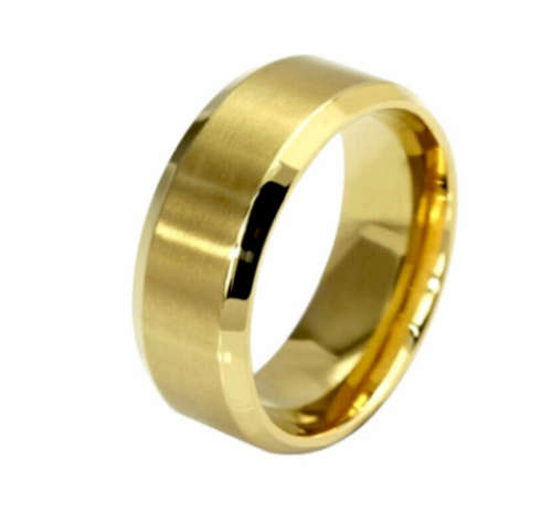 New Hot Unisex Glossy Wedding Solid 316L Stainless Steel Imported Ring