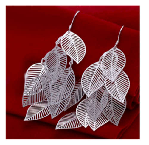 Elegant Dangling 925 Sterling Silver Earrings Imported Filled Jewellery