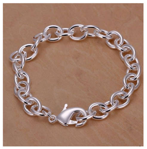Lovely (21cm) 925 Sterling Silver Bracelet Imported Quality Jewellery