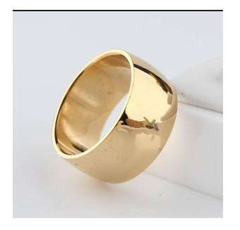 CLASSIC 316L Gold Wedding Solid 316L Stainless Steel UNISEX Imported Ring