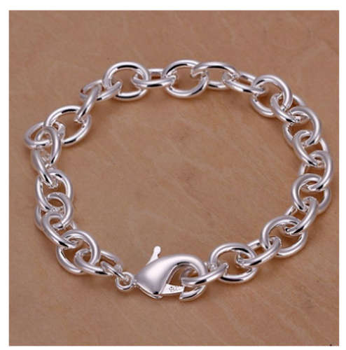 Lovely (21cm) 925 Sterling Silver Bracelet Imported Quality Jewellery