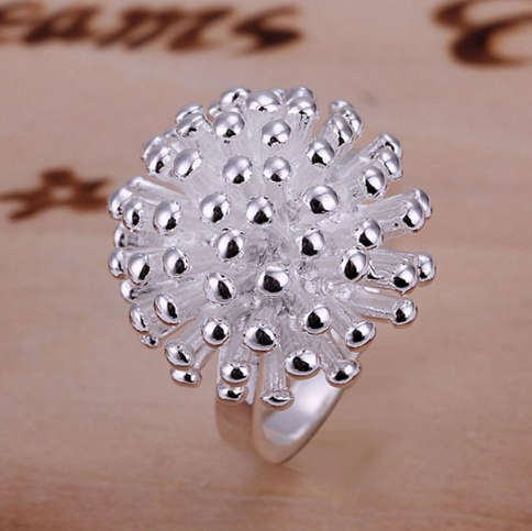 Stylish Quality 925 Sterling Silver Cluster Ring Imported Filled Jewellery