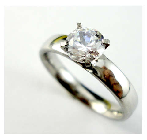 Quality Sammy 316L Solitaire Cr Diamond Engagement Ring