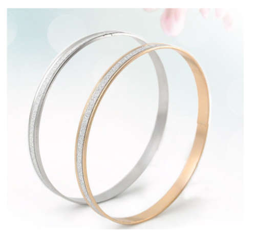 Gorgeous 6mm Imported 2 Gold Imported Glitter Bangles