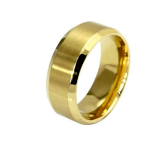New Hot Unisex Glossy Wedding Solid 316L Stainless Steel Imported Ring