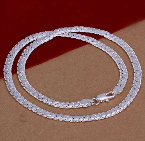 Sexy and Sassy Unisex 925 Sterling Silver Neck Chain Imported Filled Jewellery