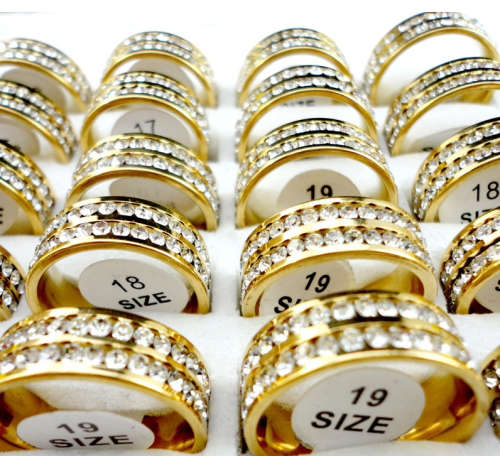 Attractive Sim Square Cut Diamond Set in 14ct Yellow Gold Earrings Imported Filled Jewellery