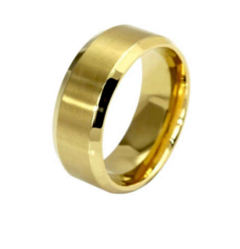 New Hot Unisex Glossy Wedding Solid 316L Stainless Steel Imported Ring