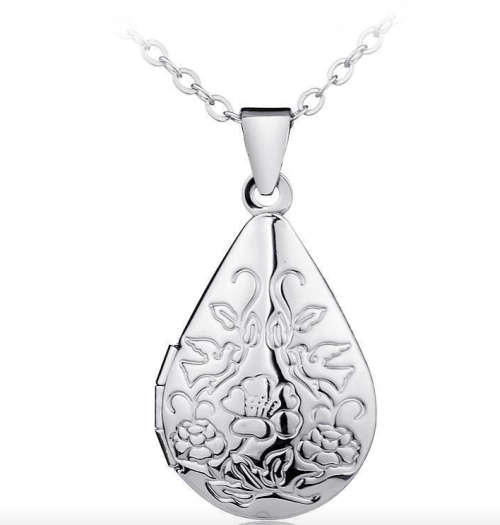 High Fashion 925 Sterling Silver Locket with Free Neck Chain Imported Filled Jewellery