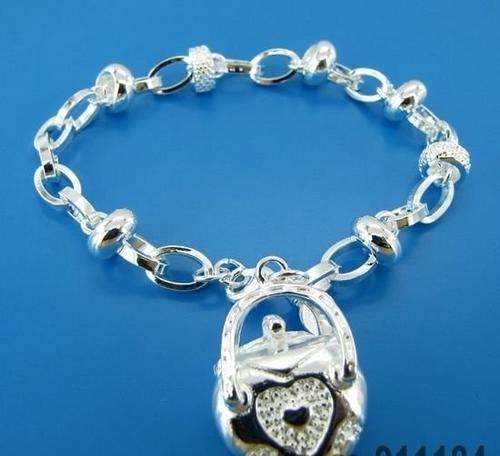 Stunning  925  Silver Bracelet with Awesome Charm