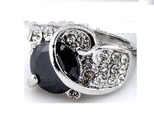 @@@@  ONYX BEAUTIFULLY SURROUNDED WITH  SWAROVSKI CRYSTALS @@@@