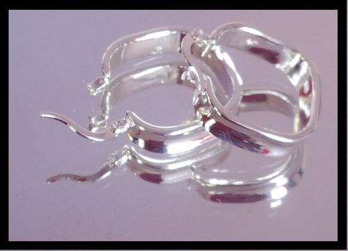 @@@@ SOLID .925 STERLING SILVER SQUARE CUT EARRINGS @@@@