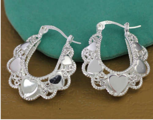 DETAILED .925 STERLING SILVER EARRINGS