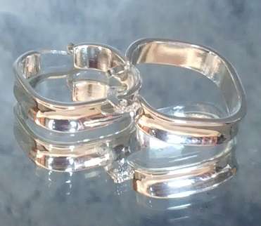 ** A MUST HAVE ** .925 STERLING SILVER SQUARE CUT EARRINGS