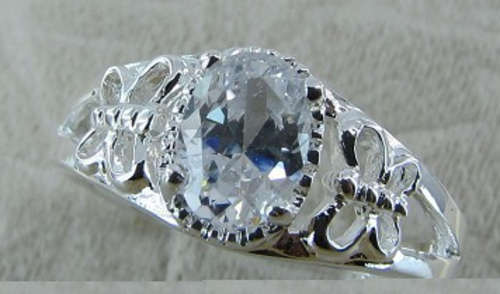 NEWLY IMPORTED DIAMOND SIMULANT .925 STERLING SILVER RING