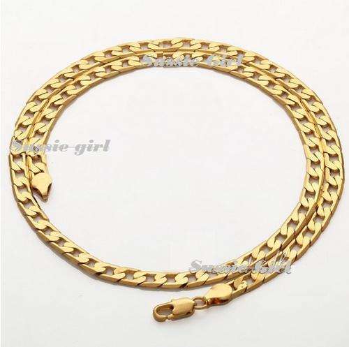 NEWLY IMPORTED CLASSY 6mm  SOLID 18CT GOLD FILLED NECKLACE