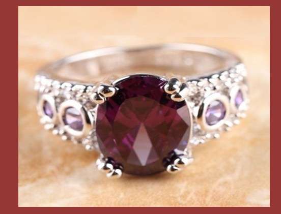 BEAUTIFUL AND AMAZING LOLITE STERLING SILVER RING  # SIZE 9