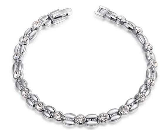 Embellished 2ct Genuine Austrian Crystal Tennis Bracelet