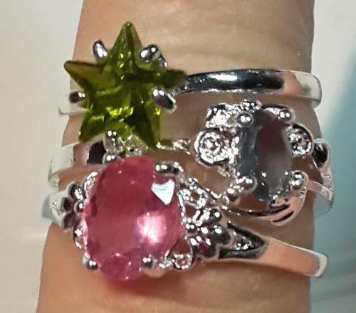 Different Yet Unique Stax Rings High fashion #Size 7